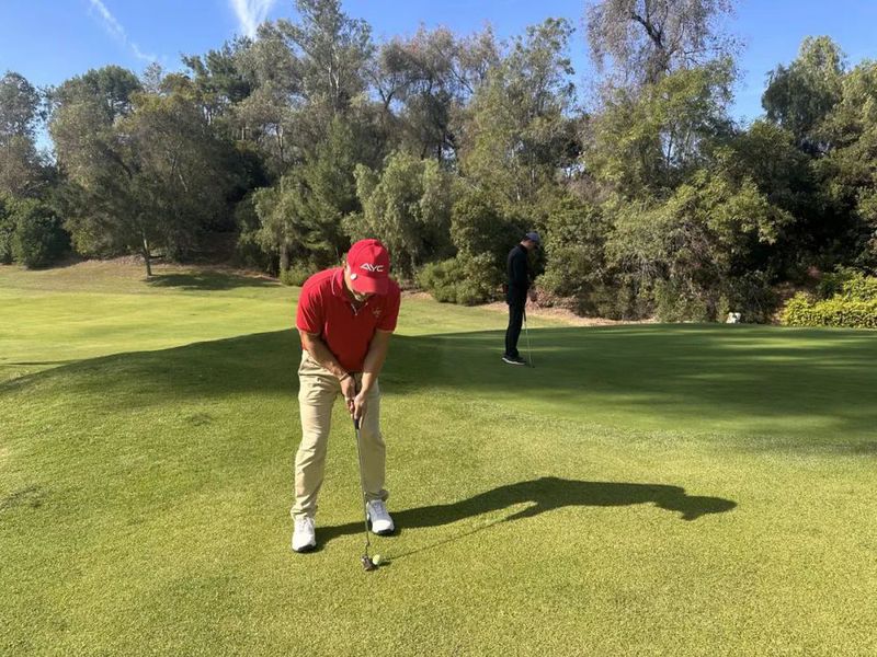 高尔夫比赛中选手们展现绝佳技艺